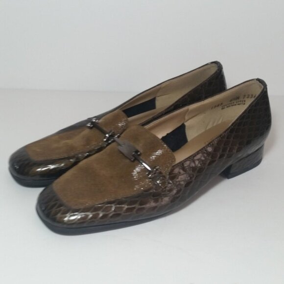 Magdesians Faux Alligator Skin Loafers 6.5 M - Picture 8 of 8